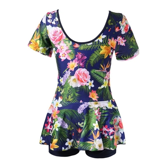 Modest Women's One Piece Swimdress - Picture 3 of 7